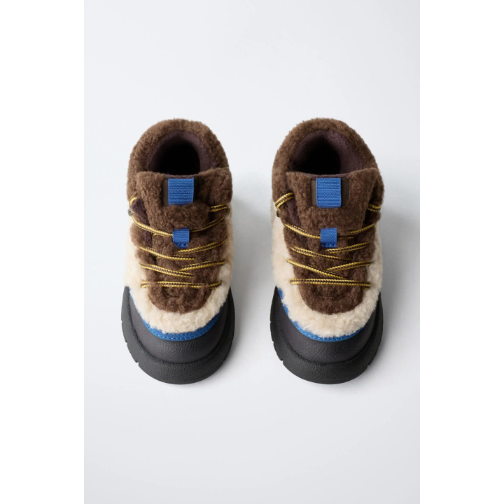 БОТИНКИ ИЗ ИСКУССТВЕННОЙ ОВЧИНЫ