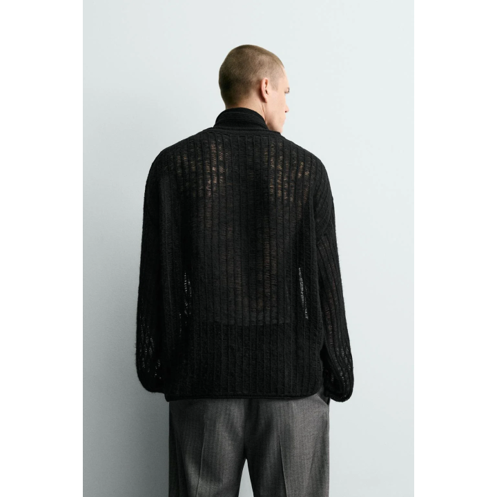 СВИТЕР С ОТКРЫТОЙ ВЯЗКОЙ