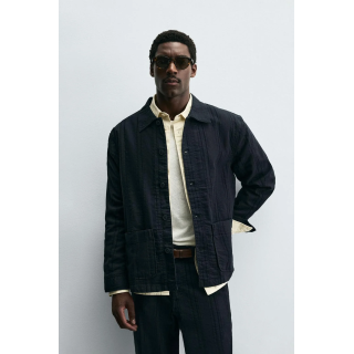 КУРТКА-РУБАШКА JACQUARD В ПОЛОСКУ