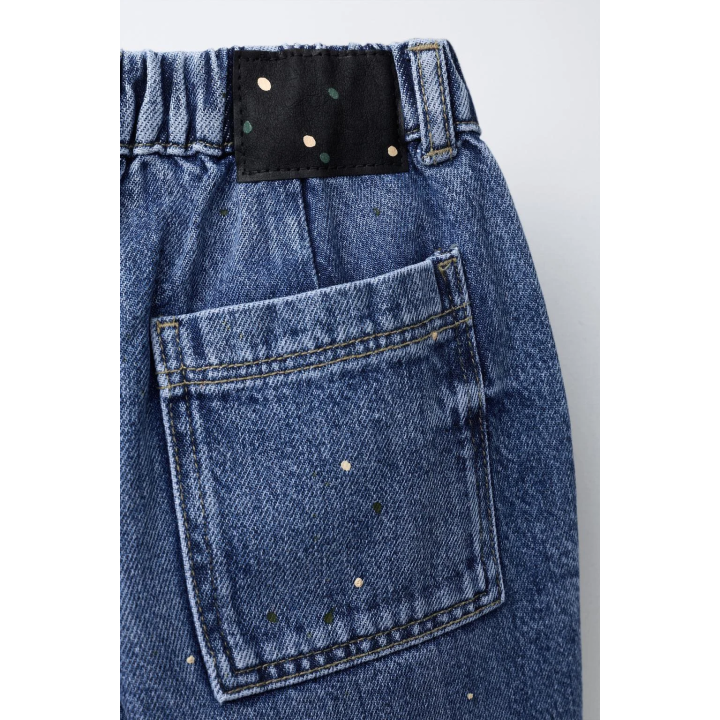 Джинсы-шары в горошек