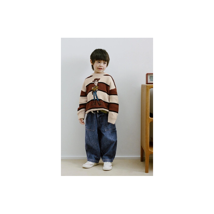 Джинсы-шары в горошек