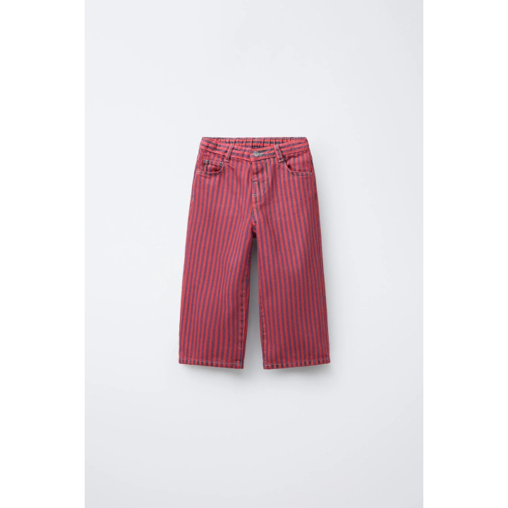 БРЮКИ-КЮЛОТЫ ПРЯМОГО КРОЯ В ПОЛОСКУ