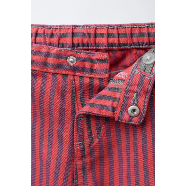 БРЮКИ-КЮЛОТЫ ПРЯМОГО КРОЯ В ПОЛОСКУ