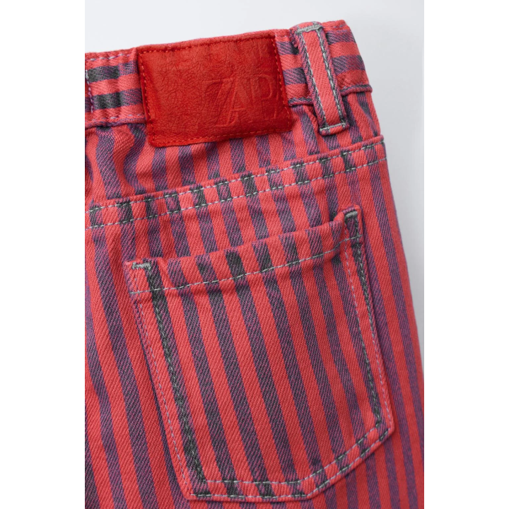 БРЮКИ-КЮЛОТЫ ПРЯМОГО КРОЯ В ПОЛОСКУ