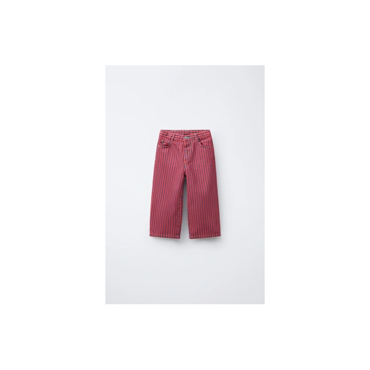 БРЮКИ-КЮЛОТЫ ПРЯМОГО КРОЯ В ПОЛОСКУ