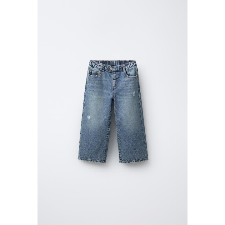 ДЖИНСЫ WIDE LEG С СЕРДЦЕМ