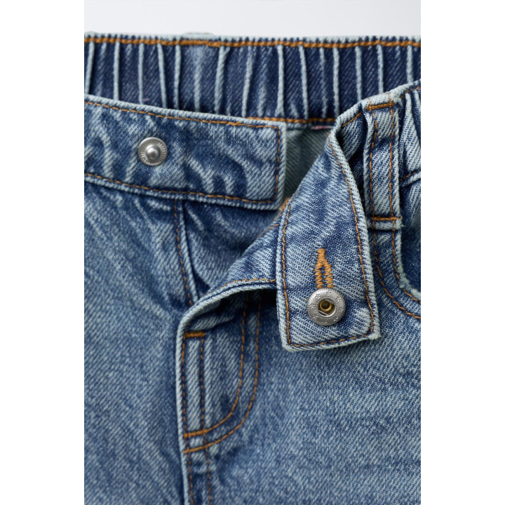 ДЖИНСЫ WIDE LEG С СЕРДЦЕМ