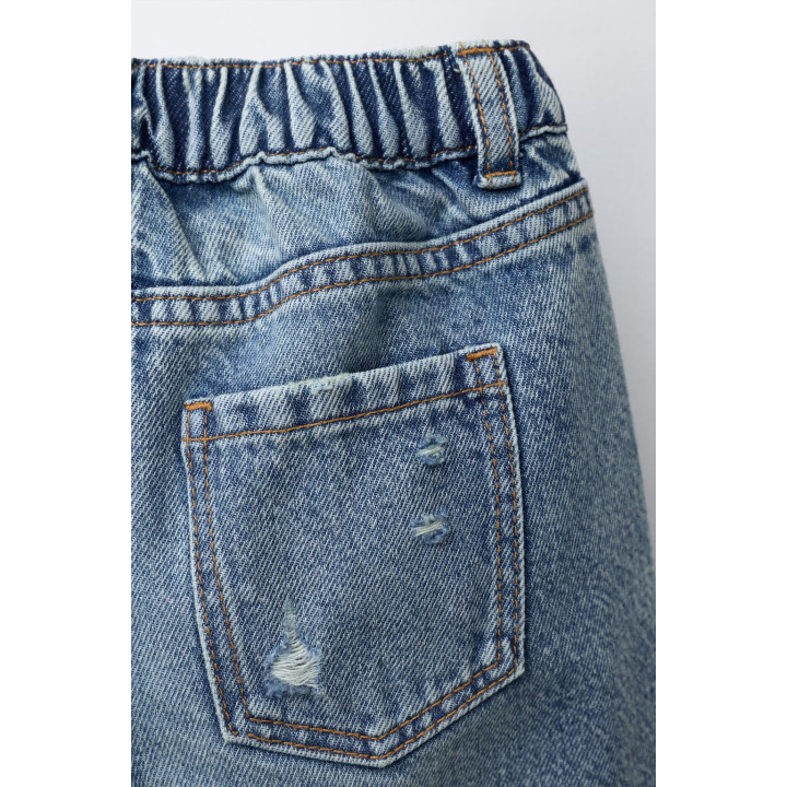 ДЖИНСЫ WIDE LEG С СЕРДЦЕМ