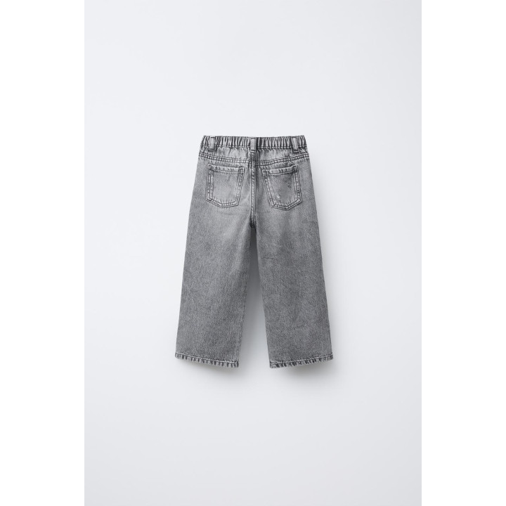 ДЖИНСЫ WIDE LEG С СЕРДЦЕМ