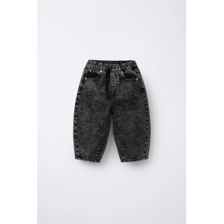 ДЖИНСЫ BALLOON С ЭФФЕКТОМ КИСЛОТНОЙ СТИРКИ