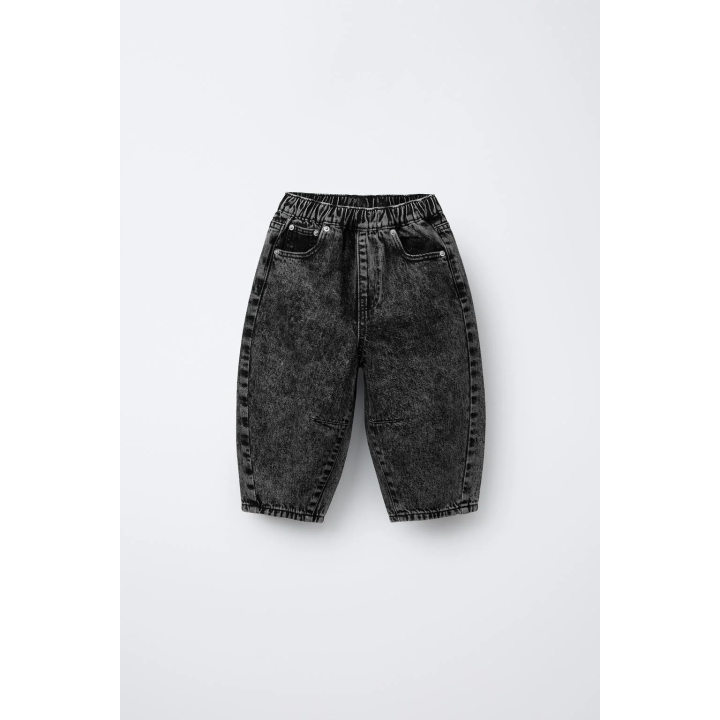 ДЖИНСЫ BALLOON С ЭФФЕКТОМ КИСЛОТНОЙ СТИРКИ