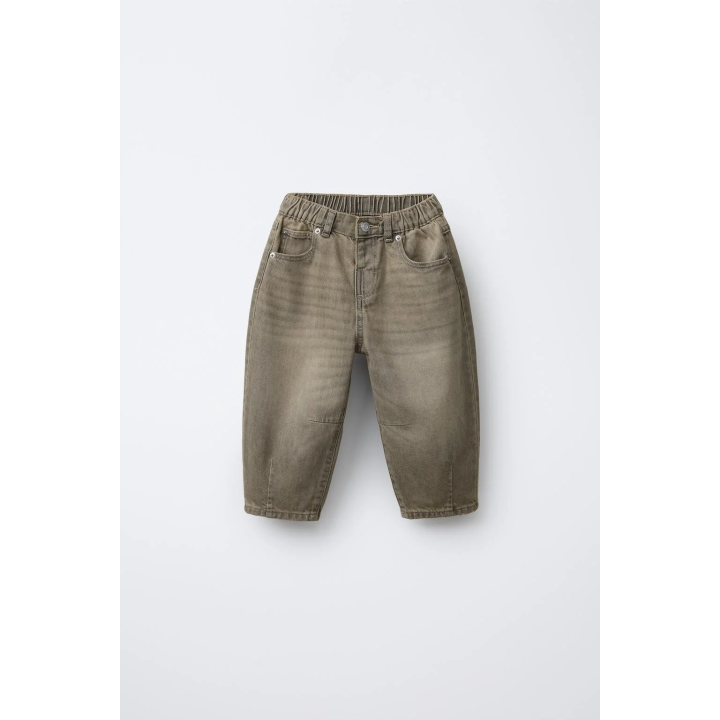 ДЖИНСЫ BALLOON С ЭФФЕКТОМ СТИРКИ