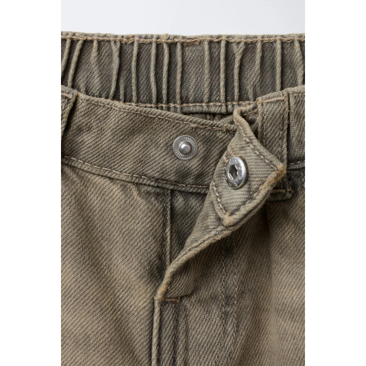 ДЖИНСЫ BALLOON С ЭФФЕКТОМ СТИРКИ