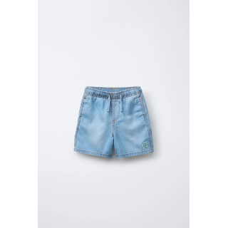 ДЖИНСОВЫЕ ШОРТЫ-БЕРМУДЫ НА РЕЗИНКЕ