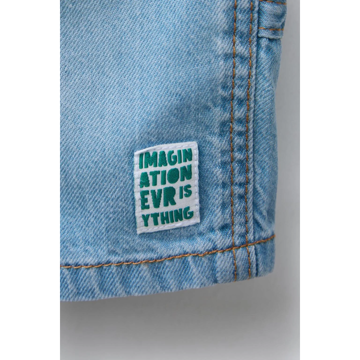 ДЖИНСОВЫЕ ШОРТЫ-БЕРМУДЫ НА РЕЗИНКЕ