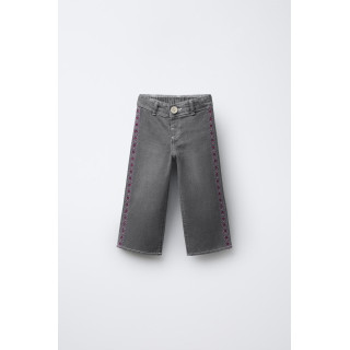 ДЖИНСЫ MARINE С ЦВЕТОЧНОЙ ВЫШИВКОЙ