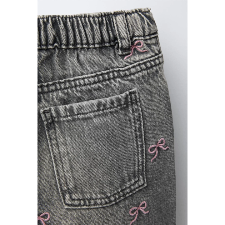 ДЖИНСЫ-КЮЛОТЫ С ВЫШИВКОЙ