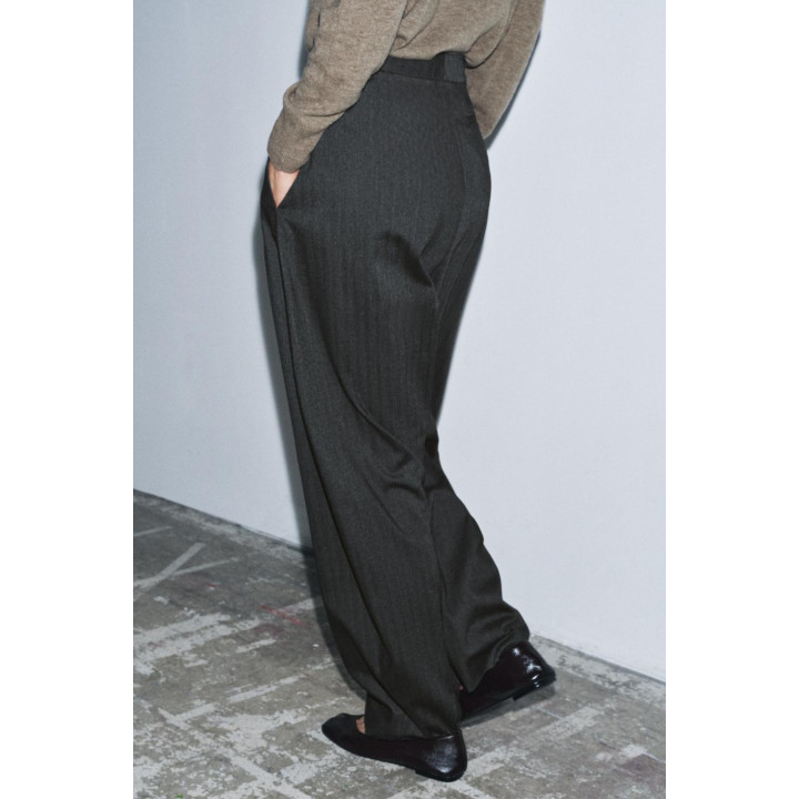 БРЮКИ-БАЛЛОНЫ СТРУКТУРНОЙ ТКАНИ — ZW COLLECTION