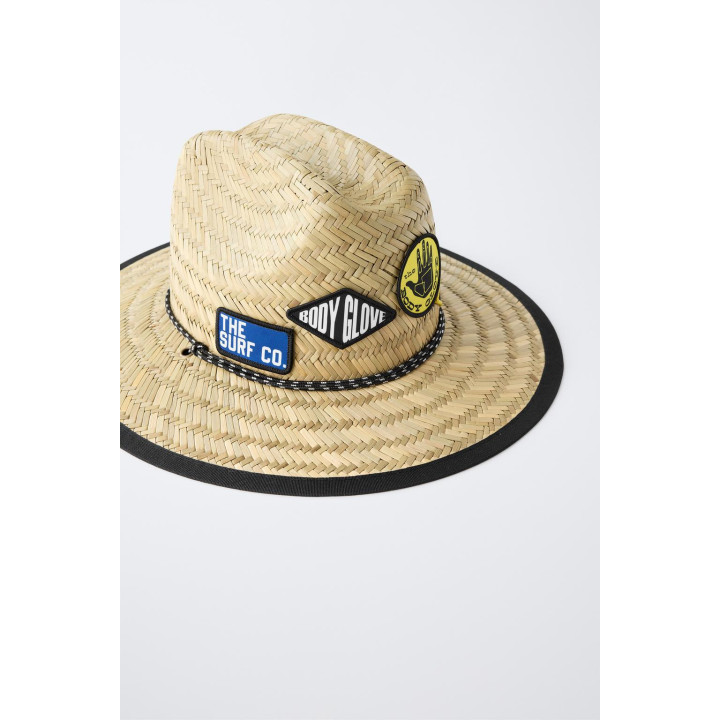 Шляпа из соломы с нашивкой body glove ©