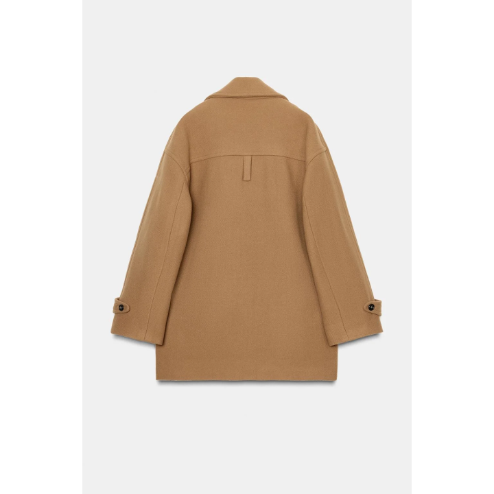 ПАЛЬТО ОВЕРСАЙЗ ИЗ СМЕСОВОЙ ШЕРСТИ — ZW COLLECTION LIMITED EDITION