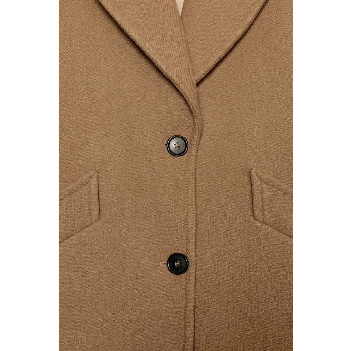 ПАЛЬТО ОВЕРСАЙЗ ИЗ СМЕСОВОЙ ШЕРСТИ — ZW COLLECTION LIMITED EDITION