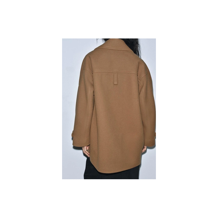 ПАЛЬТО ОВЕРСАЙЗ ИЗ СМЕСОВОЙ ШЕРСТИ — ZW COLLECTION LIMITED EDITION