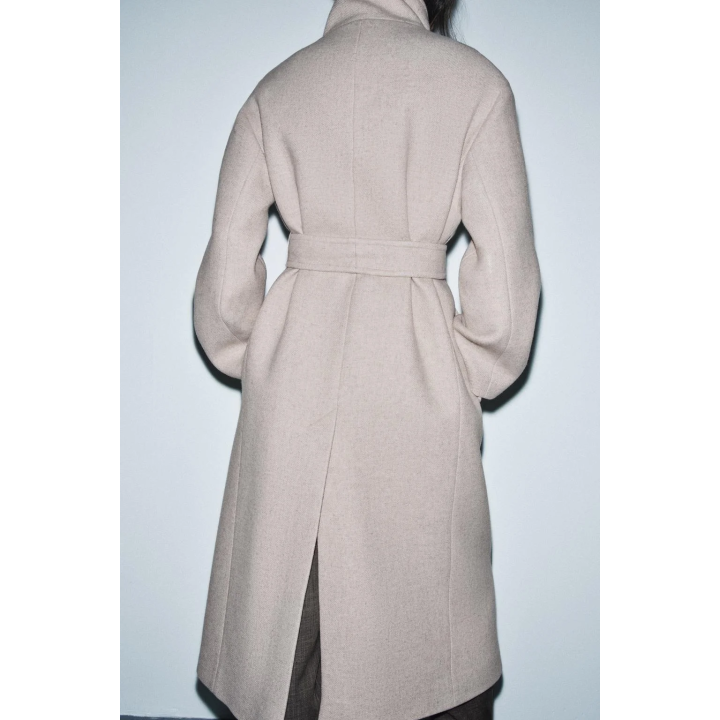 ПАЛЬТО ОВЕРСАЙЗ С ВЫСОКИМ ВОРОТНИКОМ — ZW COLLECTION LIMITED EDITION