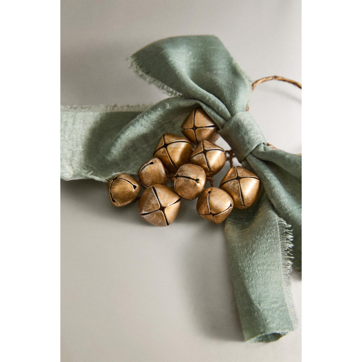 Набор рождественских кольцев для салфеток с колокольчиками (набор из 2 шт.)