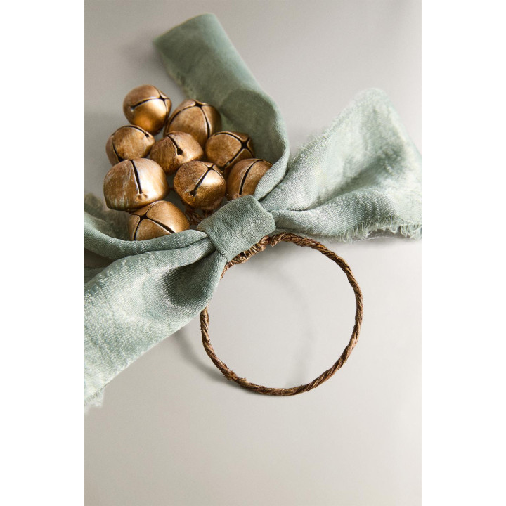 Набор рождественских кольцев для салфеток с колокольчиками (набор из 2 шт.)