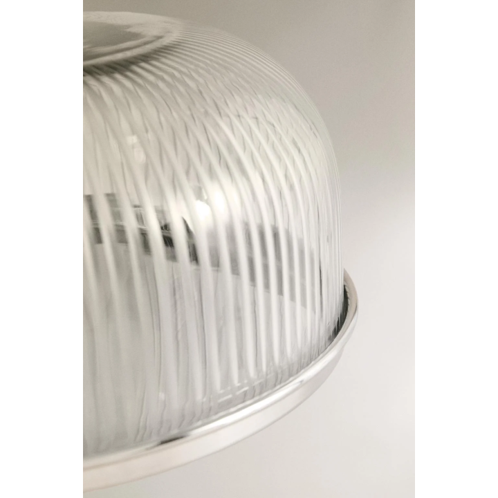 METAL AND GLASS CAKE DISH