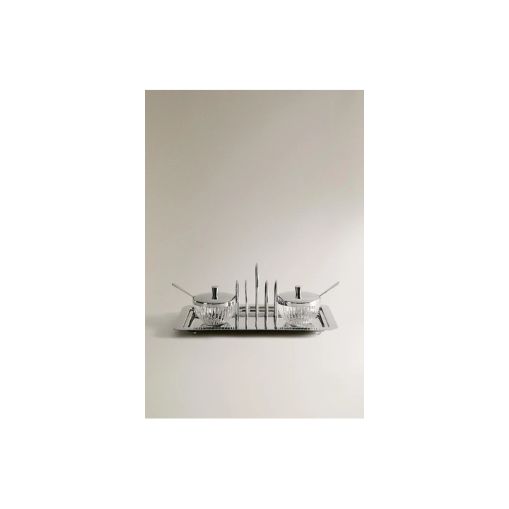 METAL TOAST RACK AND CONTAINERS