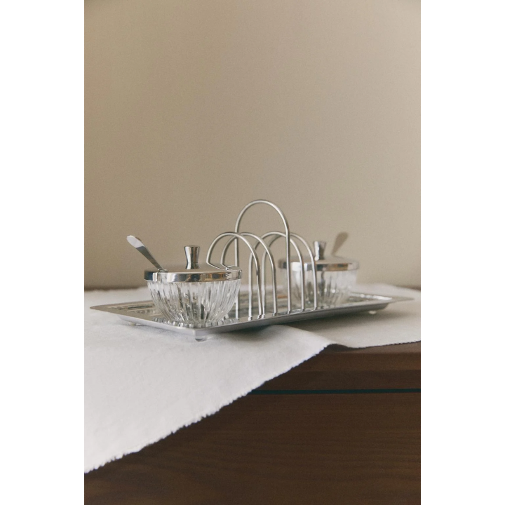 METAL TOAST RACK AND CONTAINERS