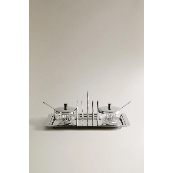 METAL TOAST RACK AND CONTAINERS