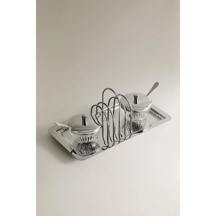 METAL TOAST RACK AND CONTAINERS