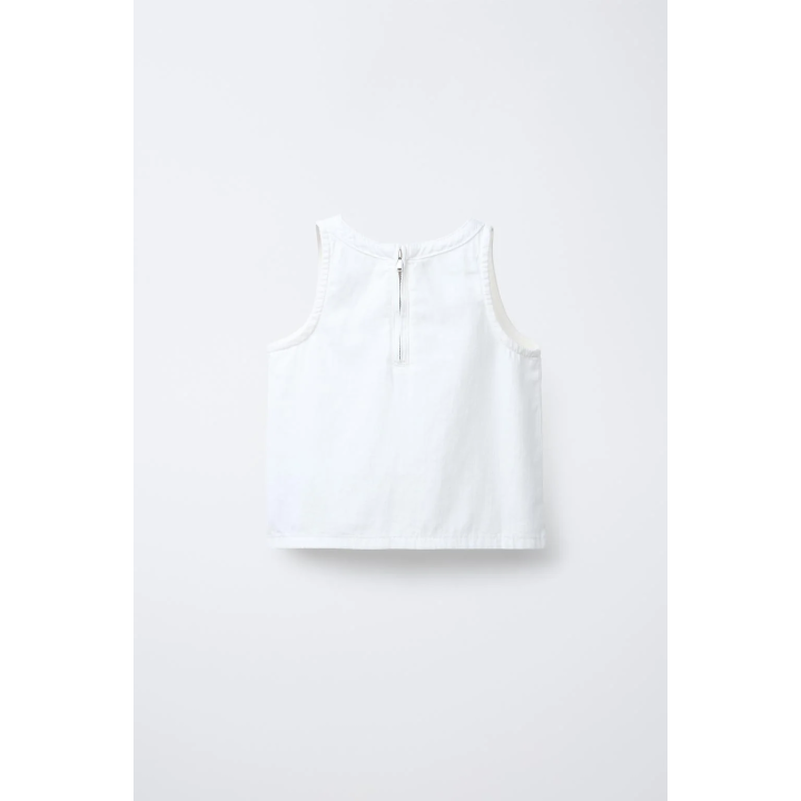 Майка без рукавов с молнией