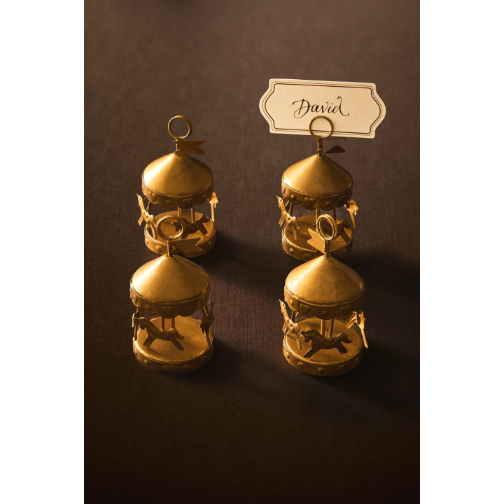 Держатели для карточек christmas carousel (упаковка из 4 штук)