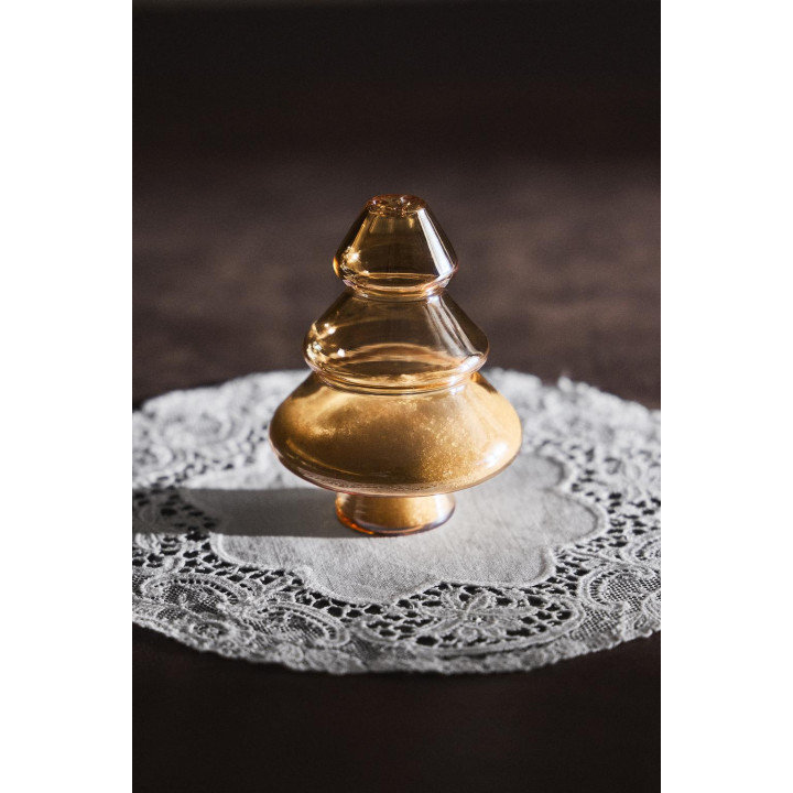 Солонка в форме ёлочки из боросиликатного стекла