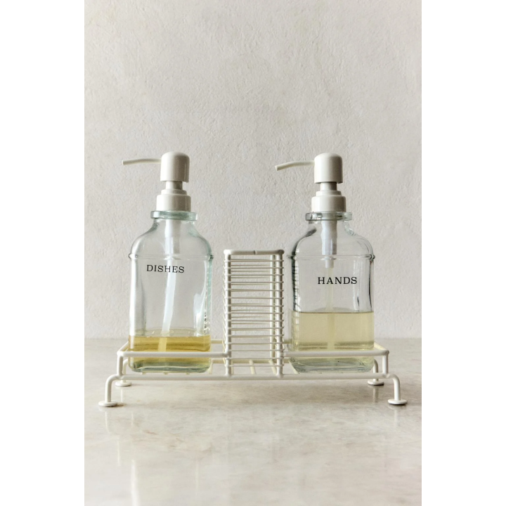DOUBLE KITCHEN DISPENSER WITH STAND