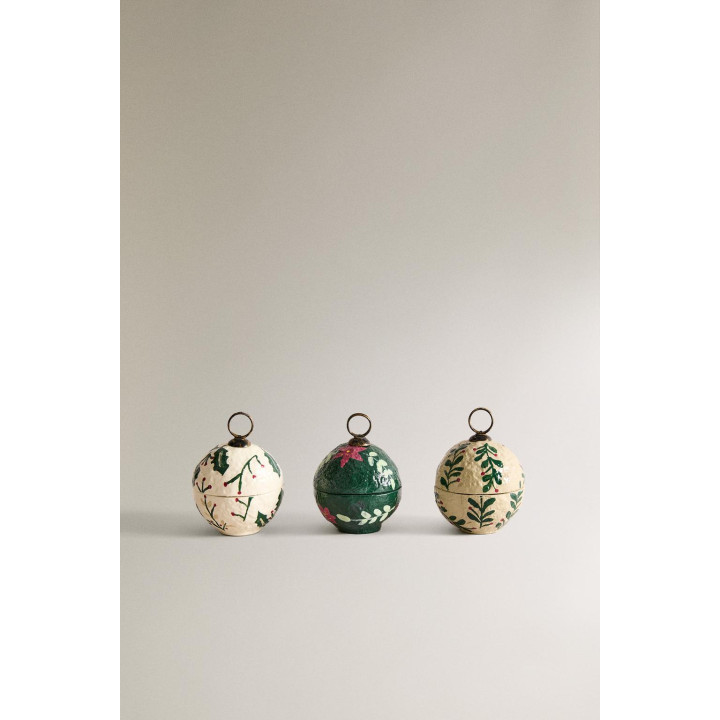 Держатели для мест на столе с рождественским шаром (набор из 3 штук)