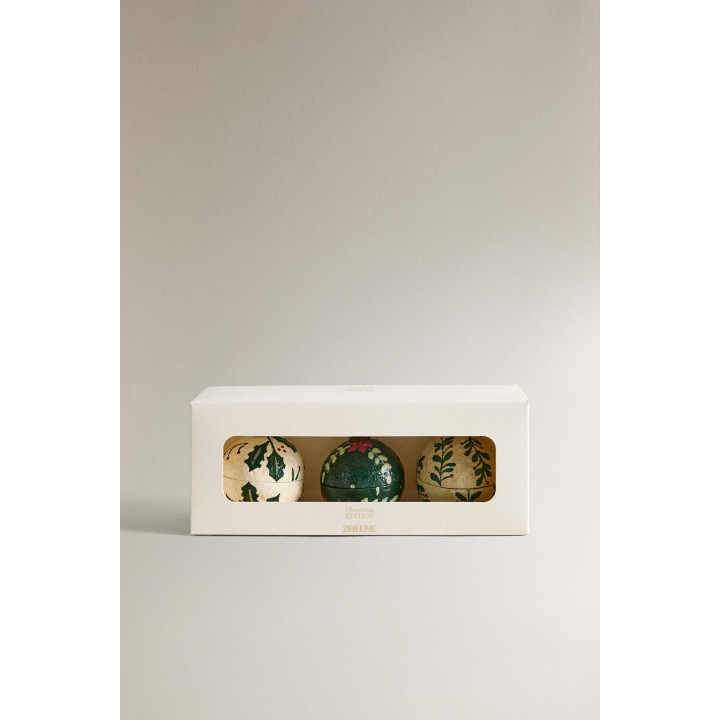 Держатели для мест на столе с рождественским шаром (набор из 3 штук)