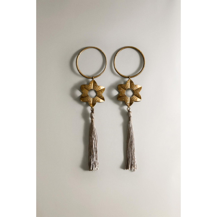 Набор металлических рождественских кольцев для салфеток с кисточкой (набор из 2)