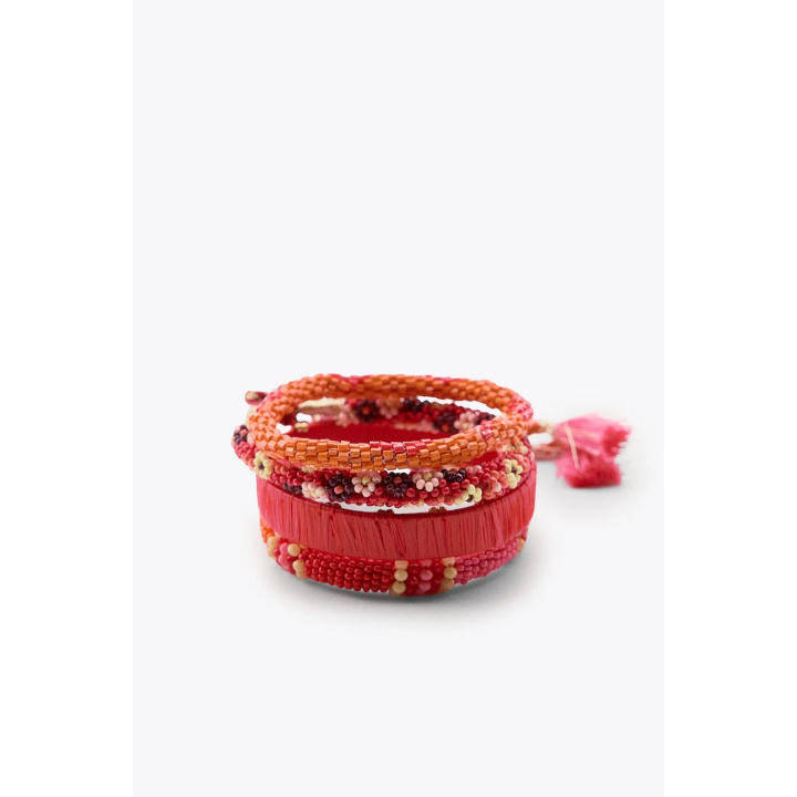 НАБОР БРАСЛЕТОВ С БУСИНАМИ