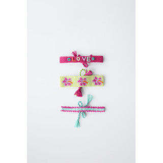 НАБОР ИЗ ТРЕХ БРАСЛЕТОВ С БУСИНАМИ