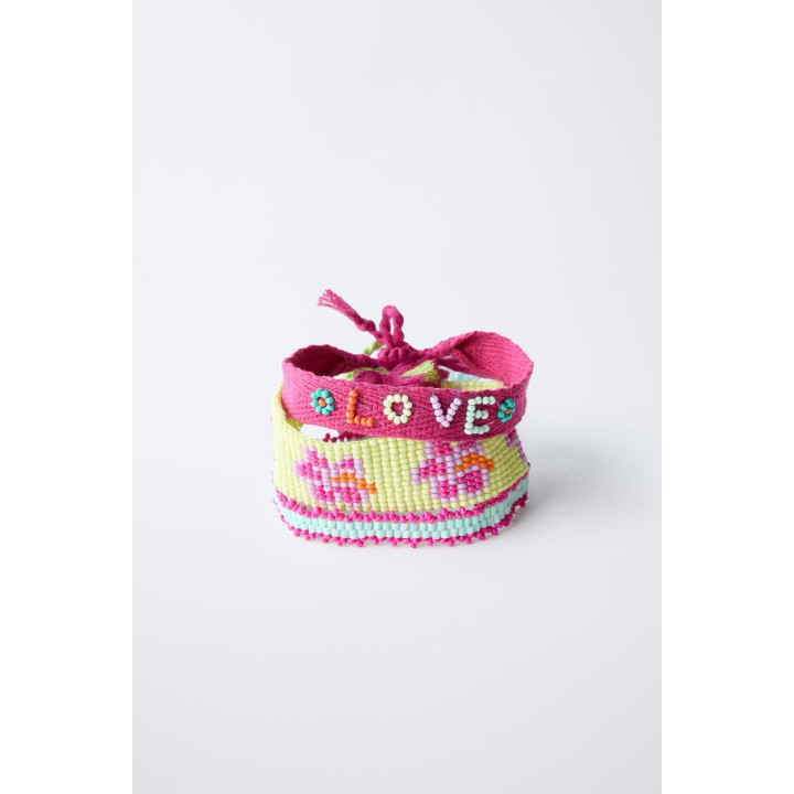 НАБОР ИЗ ТРЕХ БРАСЛЕТОВ С БУСИНАМИ