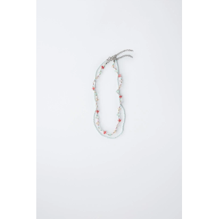 НАБОР ИЗ ДВУХ ОЖЕРЕЛИЙ С БУСИНАМИ