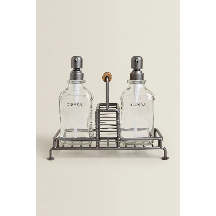 DOUBLE KITCHEN DISPENSER WITH STAND