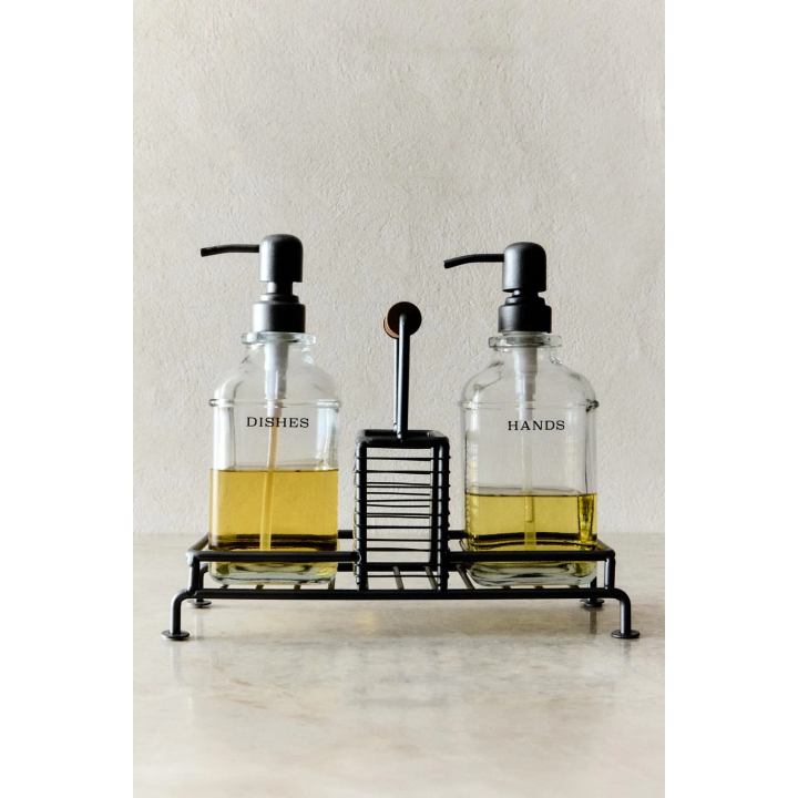 DOUBLE KITCHEN DISPENSER WITH STAND