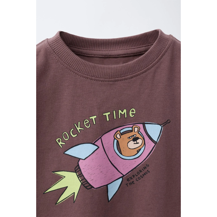 ФУТБОЛКА С АНИМАЛИСТИЧЕСКИМ ПРИНТОМ