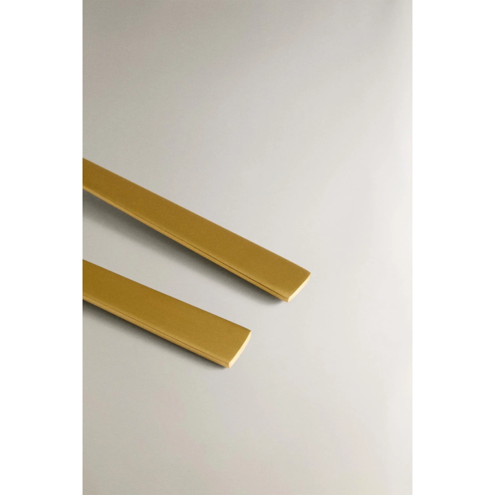 Набор золотых столовых приборов для салата из нержавеющей стали (набор из 2 штук)