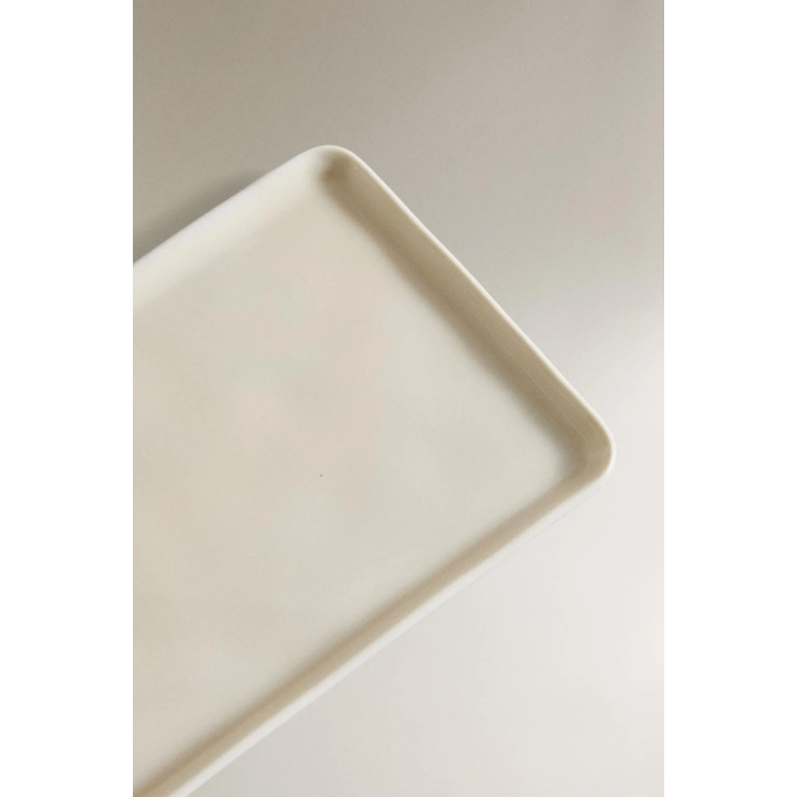 RAISED STONEWARE BUTTER DISH